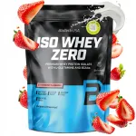 Valgu isolaat BioTechUSA Iso Whey Zero WPI BCAA Glutamiin maasika 454 g