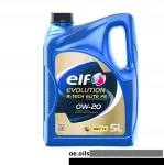 Mootori&otilde;li ELF EVOLUTION R-TECH ELITE FE 0W-20, 5 l