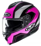Motorratturi kiiver HJC C70 Lianto must/roosa, XS suurus