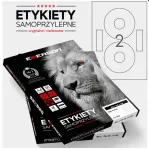 Kleepuv etikett CD/DVD ketastele, 117 mm, 1 leht
