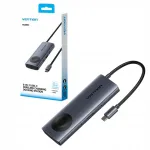 Vention 6in1 USB-C dokijaam HDMI 4K 60Hz, PD 100W, Qi laadimine