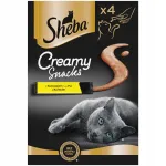Kana maitselised Sheba kreemjad maiused kassidele, 4 x 12 g
