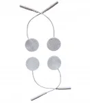 Ringikujulised geel-elektroodid, 25 mm, 2 mm pistikuga, 4 tk