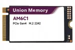 SSD ketas UNION MEMORY AM6C1 512GB NVMe M.2 2242 PCIe 4.0 OEM