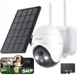 V&auml;litingimuste IP WiFi kaamera p&ouml;&ouml;ramisfunktsiooniga, 4K 5MP, ZOOM, p&auml;ikeseenergia, liikumistuvastus, 32 GB