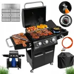 Aed-gaasigrill BERGMANN 3+1, malmist, 11,6 kW, koos balloonikapi ja kaanega