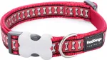 Reflektiivne kaelarihm Red Dingo Bones Red, 12 mm x 20&ndash;32 cm