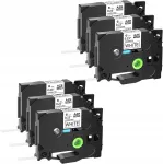 Brother TZ211 / TZe-211 kleeplint etiketiprinterile, valge must, 6 tk
