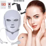 LED n&auml;o ja kaela mask, 7 v&auml;rvi, pinguldav