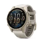 Garmin Fenix 8 43mm AMOLED Sapphire Soft Gold nutikell koos PL TOPO 2026.1-ga