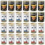 Rafi Cat m&auml;rg kassitoit liha kastmes, erinevad maitsed, 24 x 415 g