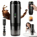 Kaasaskantav kohvimasin, 80 ml, kapslitele ja jahvatatud kohvile, USB-C, reisimiseks