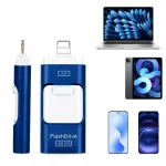 USB m&auml;lupulk 128 GB, 4-&uuml;hes, Lightning, USB-C ja USB &uuml;hendustega, &uuml;hilduv iPhone, Android, PC, Mac-ga