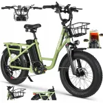 PHILODO T1 elektrijalgratas, 20", 1000W, 20Ah, kuni 45 km/h, 100 km, h&uuml;draulilised pidurid
