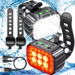 Jalgratta LED-esituled ja tagatuled komplekt, USB laadimine