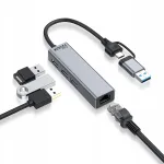 USB 3.0 ja RJ45 Gigabit LAN Ethernet v&otilde;rgukaardiga USB hub