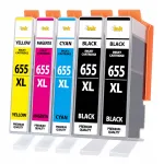 HP DeskJet Ink Advantage 3525/4615/5525 tindikassetid, 655 XL, 5 tk