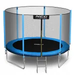 Laste v&auml;line trampoliin kaitsev&otilde;rguga NEO-SPORT, 252 cm (8 ft)