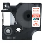 DYMO D1 40915 kleepuv lint, 9 mm x 7 m, valge punase tekstiga