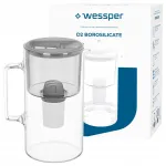 Klaasist kann Wessper D2 BOROSILICATE 3 l AquaClassic filtriga