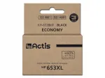 ACTIS HP 653 XL tindikassett, must, 20 ml, KH-653BKR