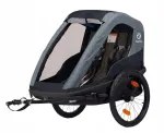 Laste jalgrattahaagis Hamax Avenida Twin, 2 kohta, hallikas sinine