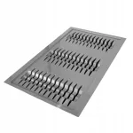 Sahtli taldrikute insert, lisa, hall, 80 cm (73,5x49 cm)