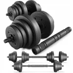 Reguleeritavate hantlite komplekt Trex Sport, 2 x 20 kg (kokku 40 kg), bituumenkattega
