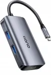 USB hub LLANO Thunderbolt 4, 2 USB-A, 2 USB-C, 100W laadimine, USB3.2 Gen2, MacBook