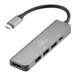 USB-C jagaja HDMI, USB ja 4K videoga