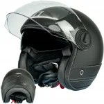 Motorrattakiiver NOX elegantne must nahk, XS