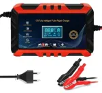 Automaatne akulaadija LCD-ga, 12V 6A, punane