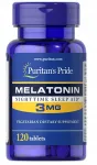 Toidulisand Puritans Pride Melatonin 3 mg 120 tabletti
