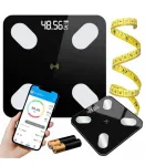 Vannitoa kaalud, Bluetooth, klaasist, 180 kg