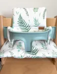 Veekindlad Stokke Tripp Trapp 2in1 padjad, rohelised lehed, valge