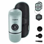 Kaasaskantav kohvimasin Wacaco Nanopresso Arctic Blue koos karbiga
