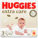 Huggies Extra Care m&auml;hkmed, suurus 3, 3x40 tk