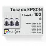 EPSON 102 BK tindikassetid, 3 tk, sobivad EcoTank ET-2750/ET-2850/ET-3850/ET-4850/ET-2700 printeritele