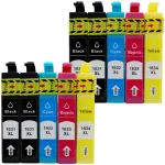 INK XL 16XL tindikassetid, 10 tk, Epson WF2010/WF2520/WF2530/WF2540/WF2650/WF2660, mikroskeemiga