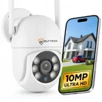 V&auml;liskaabel IP WiFi-kaamera, p&ouml;&ouml;ratav, 10 MP, 4K Ultra HD, mikrofon, suum ja j&auml;lgimisfunktsioon