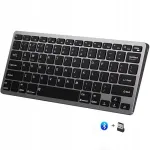 Juhtmevaba Bluetooth klaviatuur &uuml;hilduv nutitelerite, arvuti, iOS, Mac, USB, 2.4G, 3.0, 5.0-ga