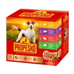 Propesko koeratoit, nelja liigi lihaga, 12 x 100 g, 4 pakki