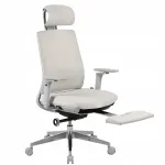 Kontoritool jalatoega Spacetronik, valge, ergonoomiline, reguleeritav