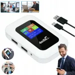 Kaasaskantav 4G/5G LTE WiFi ruuter SIM-iga, 150 Mb/s, 2100 mAh, kuni 10 kasutajat
