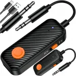 Bluetooth 5.4 2in1 saatja-vastuv&otilde;tja, AUX 3,5 mm audio