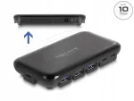 USB-jaotur Delock 64209, 7 &uuml;hendust (4x USB Type-A, 3x USB Type-C), USB 3.2 Gen 2