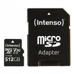 Intenso 512GB Class 10 UHS-I m&auml;lukaart microSDXC adapteriga