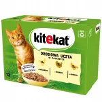 Kitekat m&auml;rg kassitoit, 12 x 85 g, linnuliha, kalkuniliha, kana