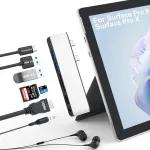 Surface Pro USB-C jaotur, 7 pordiga: HDMI, USB, kiire andmeside