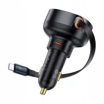 Baseus Enjoyment Pro auto laadija, USB-C emane / USB-C isane, 60W